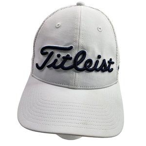 Titleist Pro V1 FJ Footjoy White Mesh Snapback Hat Cap